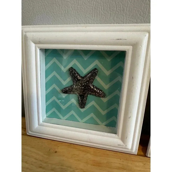 2 Assorted Wood Shadow Box with Shells - Picture 2 of 10